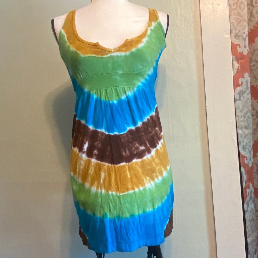 3/$25 EXIST Sm tie dye tank mini dress